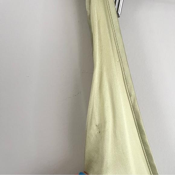 Vintage 90s Marilyn Monroe Warners Silk Slip Dress NWT Size Large Sage Green - Picture 6 of 6
